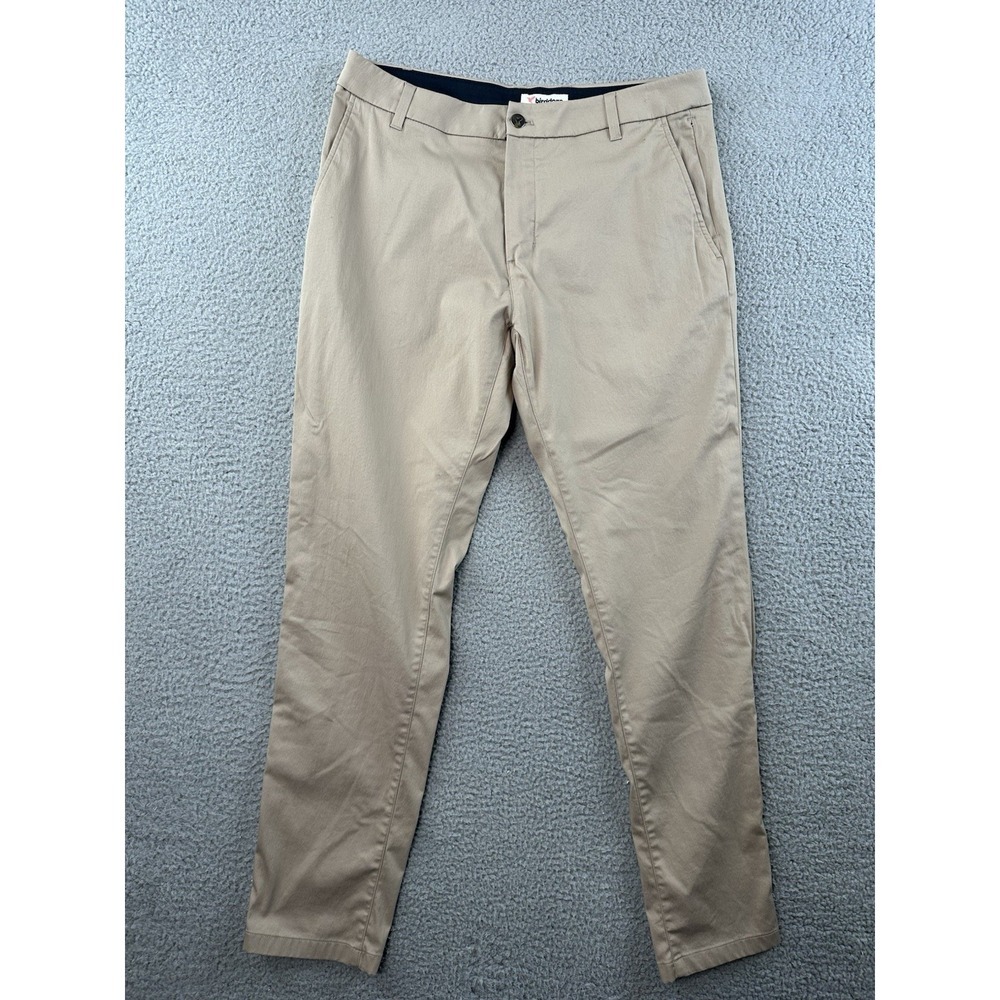 Bird Dogs Chino Pants Men 34x32 (31) Beige Cotton Nylon Stretch Slim Tapered Fit